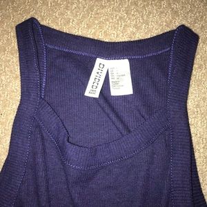 Dark Purple High Neck Tank